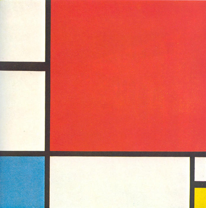Piet Mondrian's 'Composition with Red, Blue and Yellow', 1930